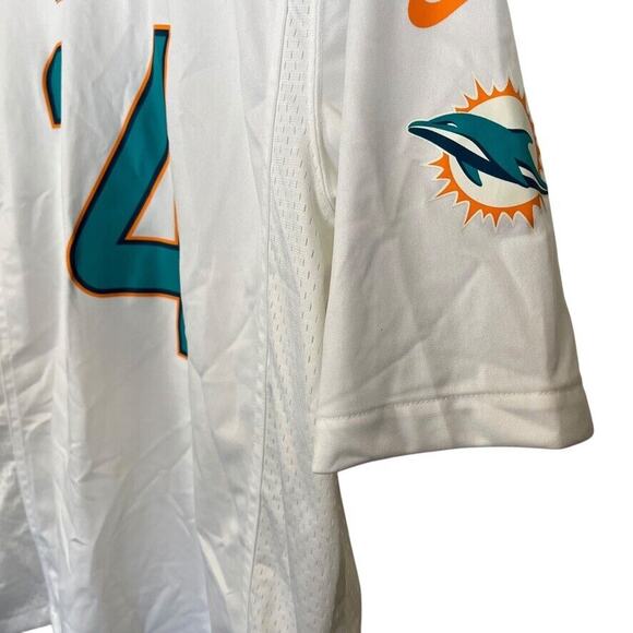 Nike On Field NFL Miami Dolphins Landry 14 White Football Jersey Shirt Mens sz L - Picture 8 of 15